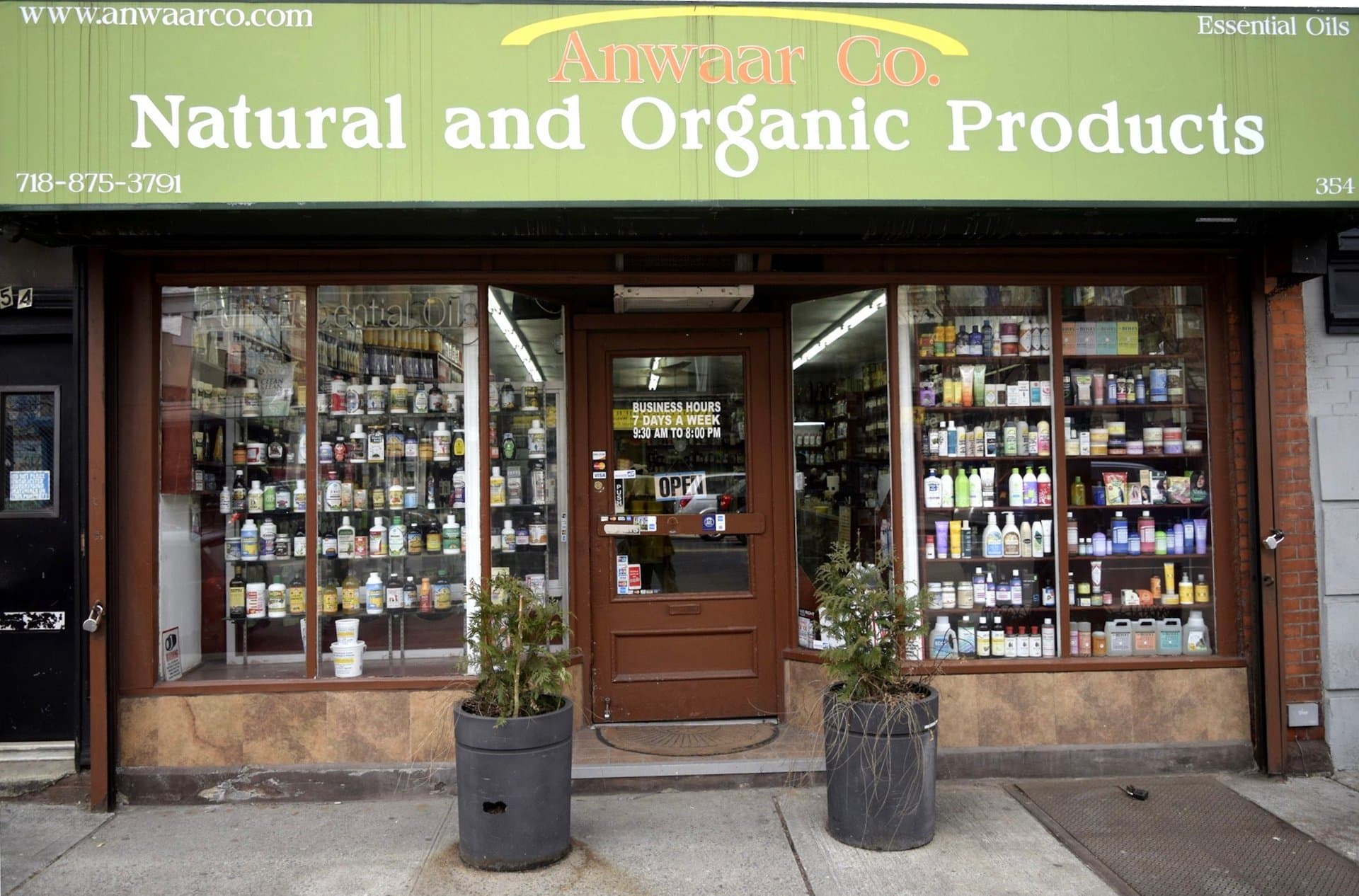 Anwaar Co. health and beauty shop on Atlantic Avenue in Boerum Hill