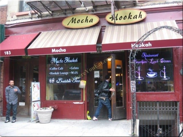 Mocha Hookah café on Atlantic Avenue in Brooklyn Heights