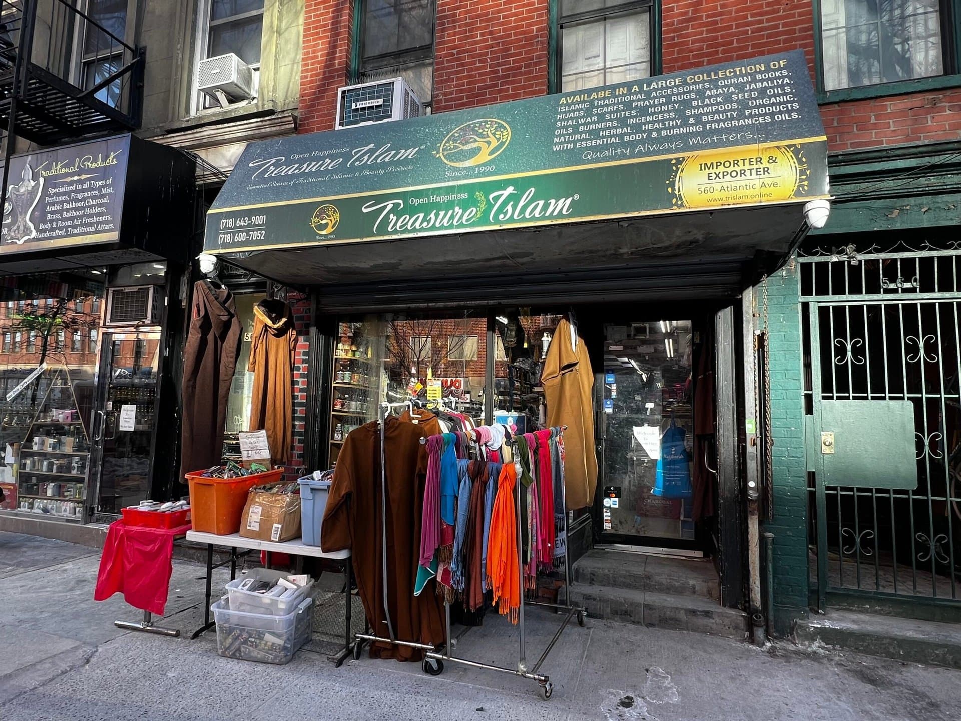 Treasure Islam, clothing and fragrance oils on Atlantic Avenue in Boerum Hill