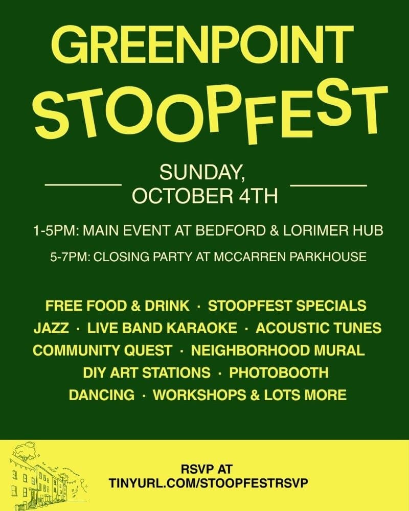 Greenpoint StoopFest flyer, Sunday October 4
