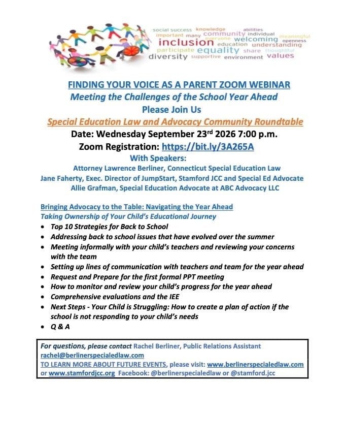 Finding Your Voice as a Parent Webinar: Special Education Law and Advocacy - Image 1