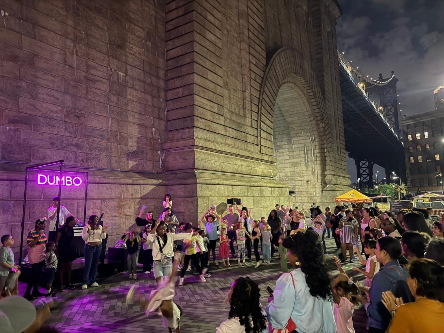 So much fun at the DUMBO Disco free all ages dance party 9/12/25